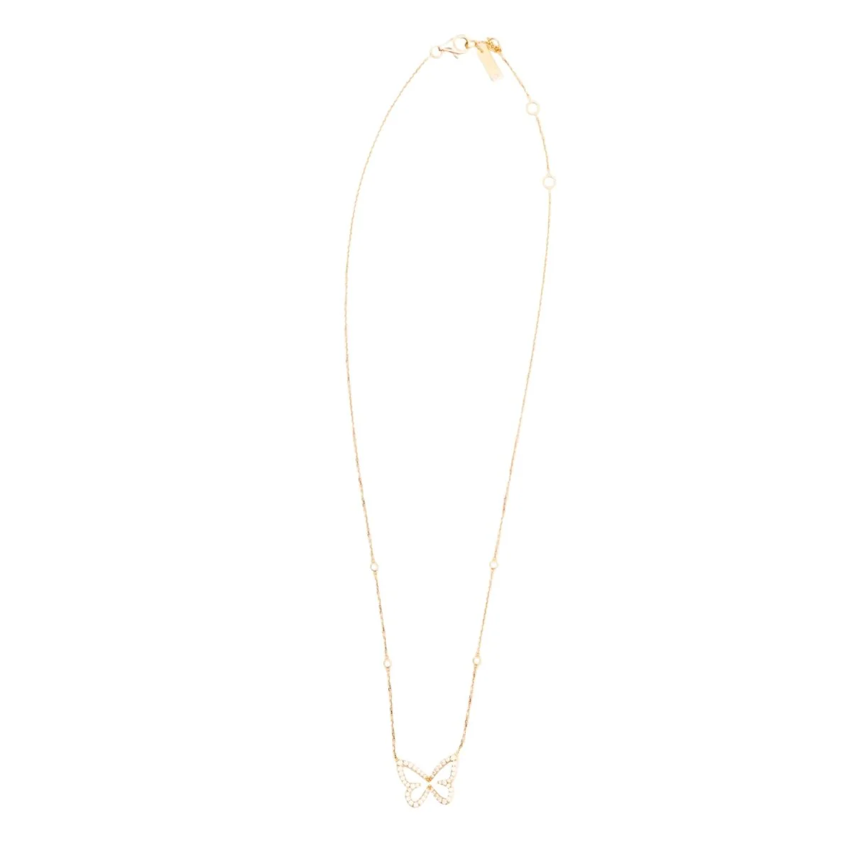 Collier Chaîne MESSIKA "Butterfly" en or rose et diamants
