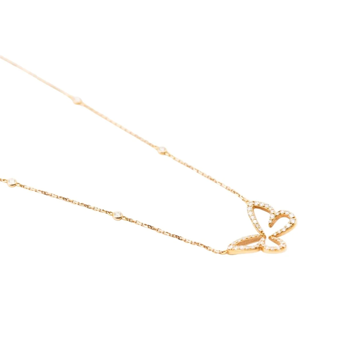 Collier Chaîne MESSIKA "Butterfly" en or rose et diamants - Image 3
