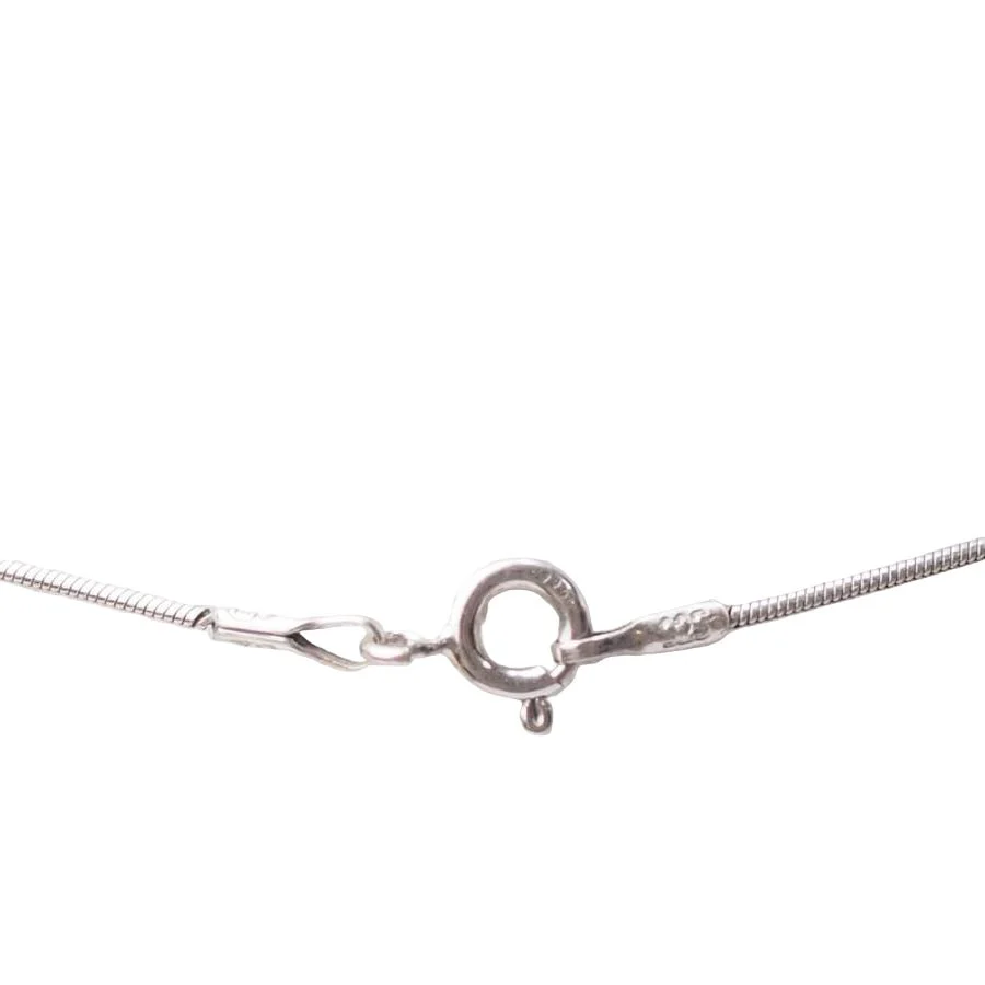 Collier Pendentif en or jaune, argent et diamants - Image 4
