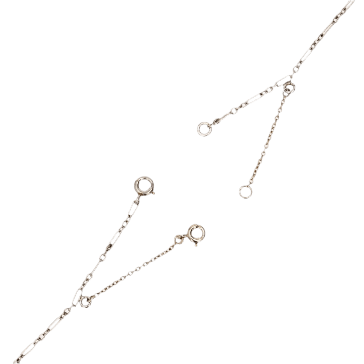 Collier Négligé en or blanc, platine et diamants - Image 6