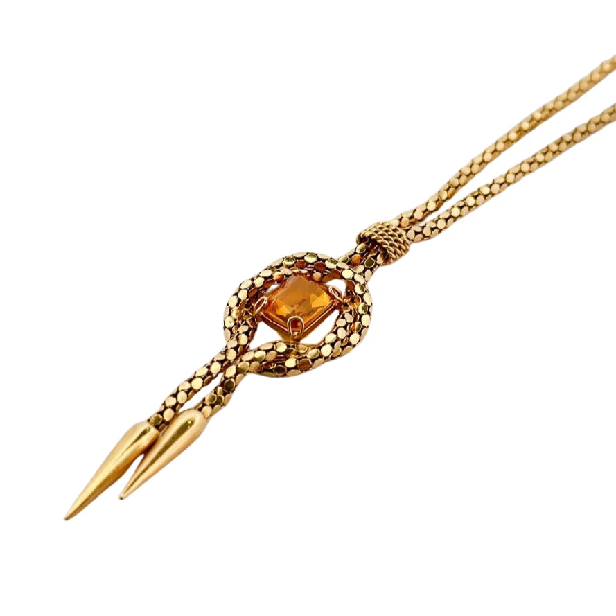 Collier Negligé en or jaune et citrine - Image 3