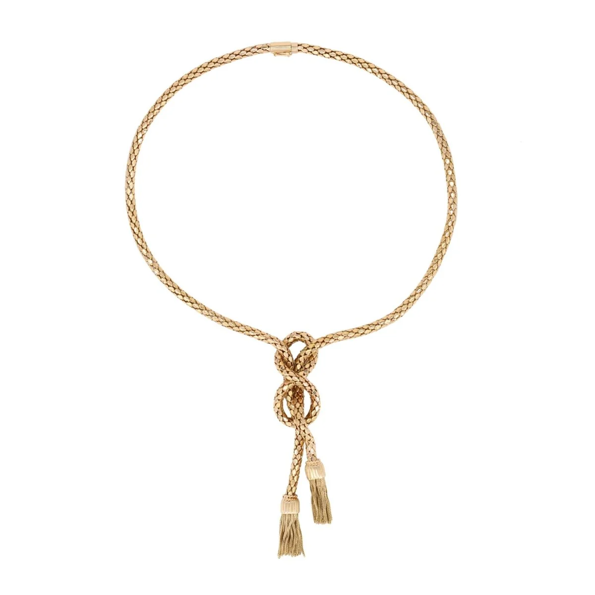 Collier Négligé maille orvet en or jaune - Image 3
