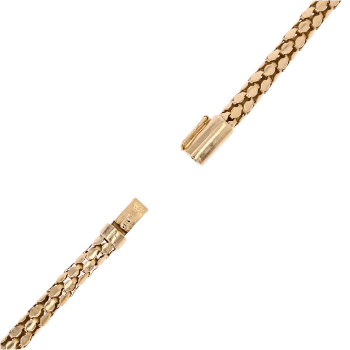 Collier Négligé maille orvet en or jaune - Image 4