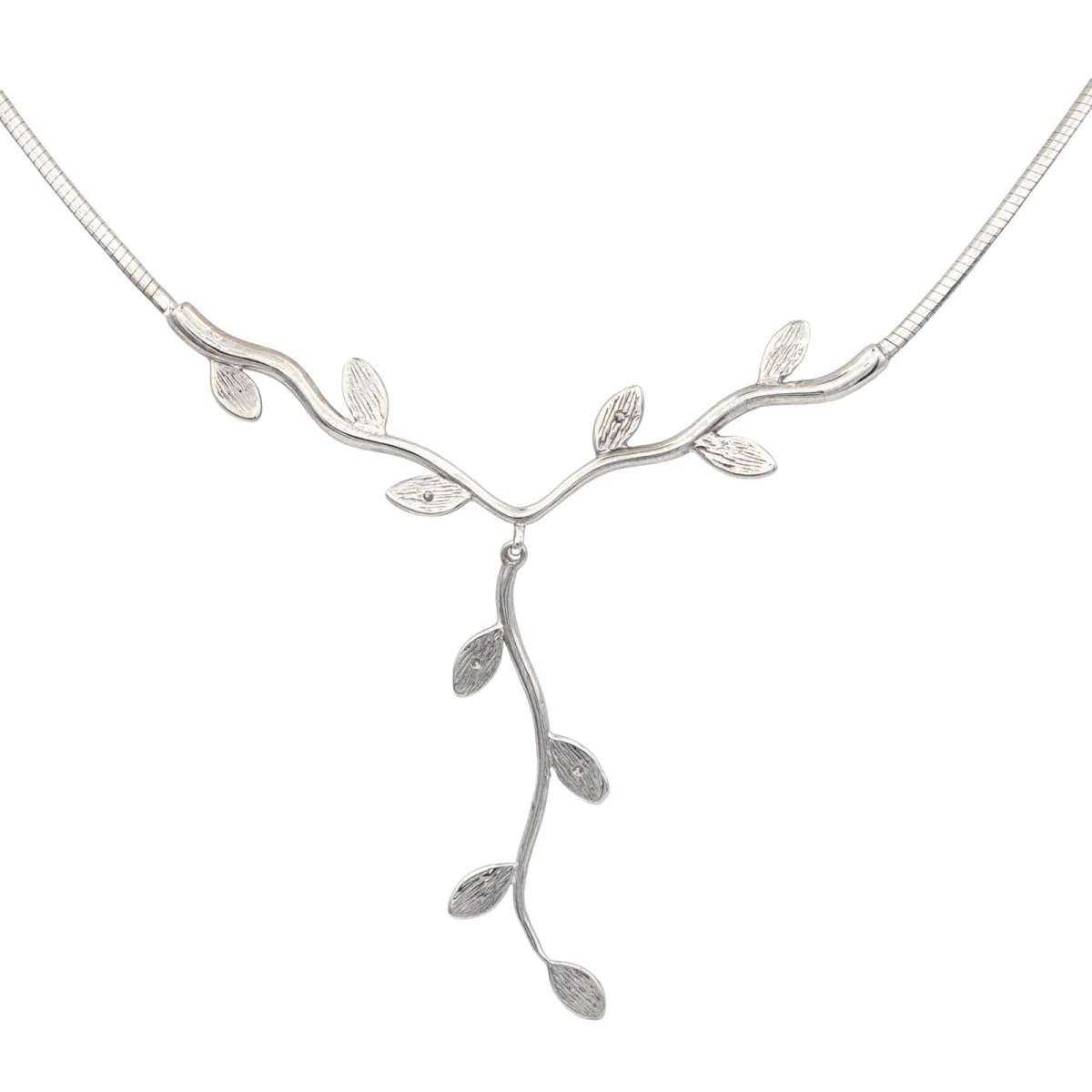 Collier Négligé en or blanc et diamants - Image 4