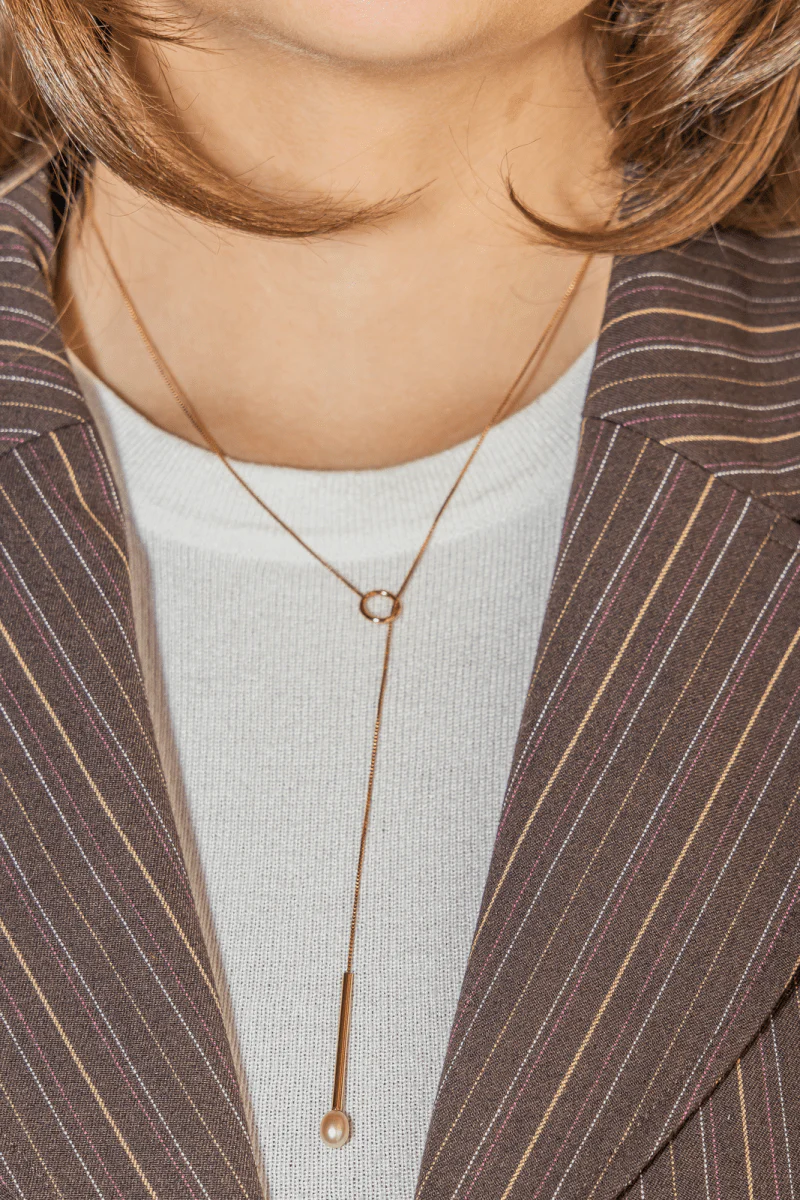 Collier Négligé Or jaune Perle - Image 2