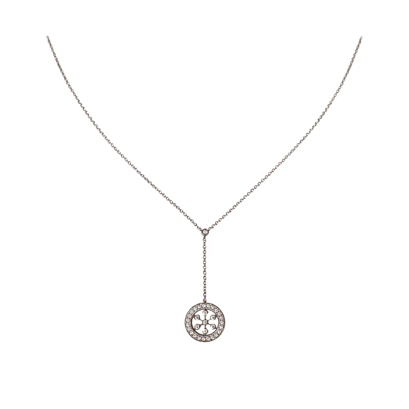 Collier Négligé TIFFANY & CO. "Voile diamant" en platine et diamants
