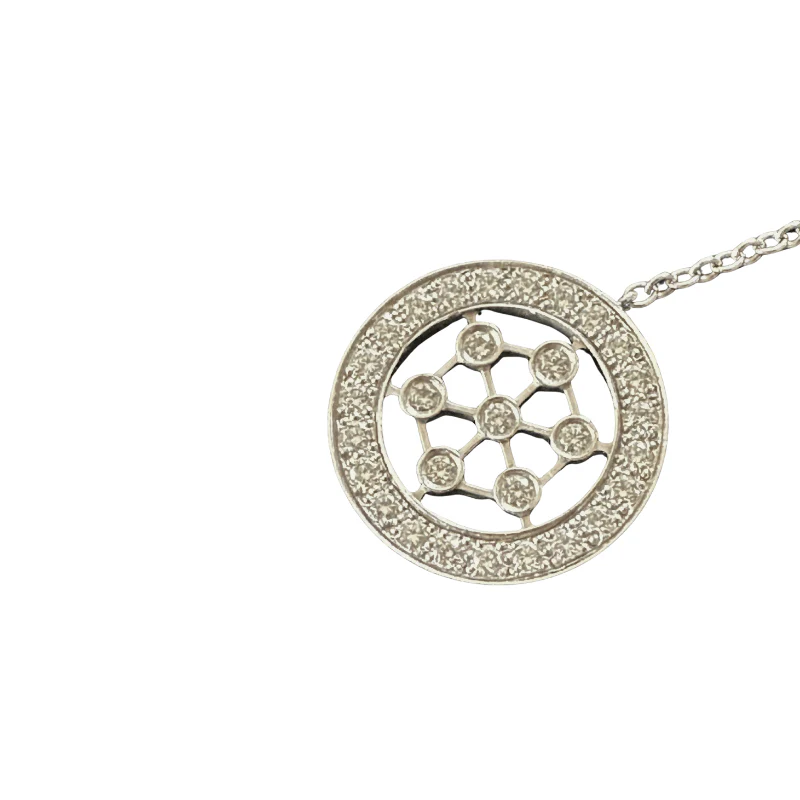 Collier Négligé TIFFANY & CO. "Voile diamant" en platine et diamants - Image 3