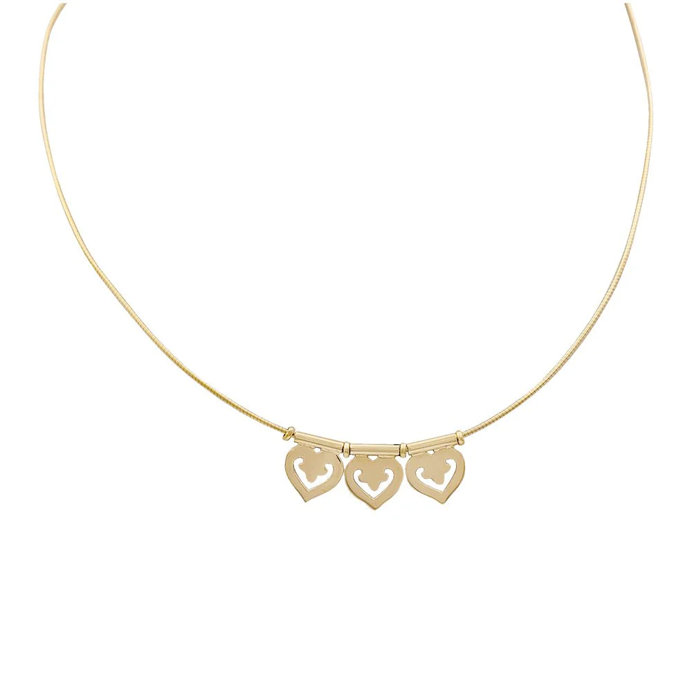 Collier PERRIN “Coeur Légende” en or jaune