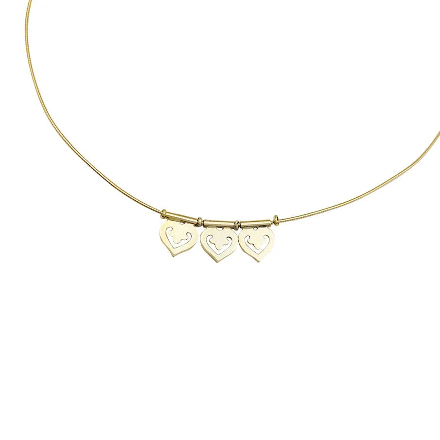 Collier PERRIN “Coeur Légende” en or jaune - Image 4