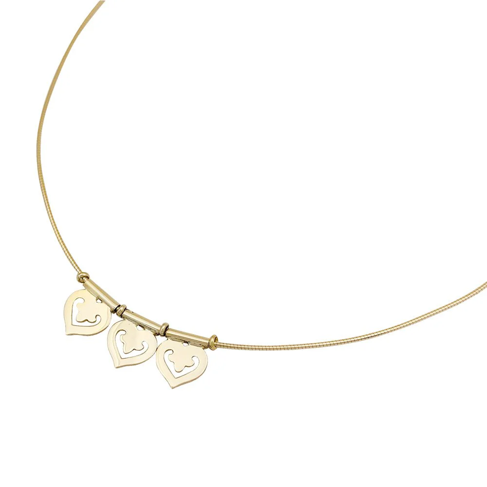 Collier PERRIN “Coeur Légende” en or jaune - Image 5
