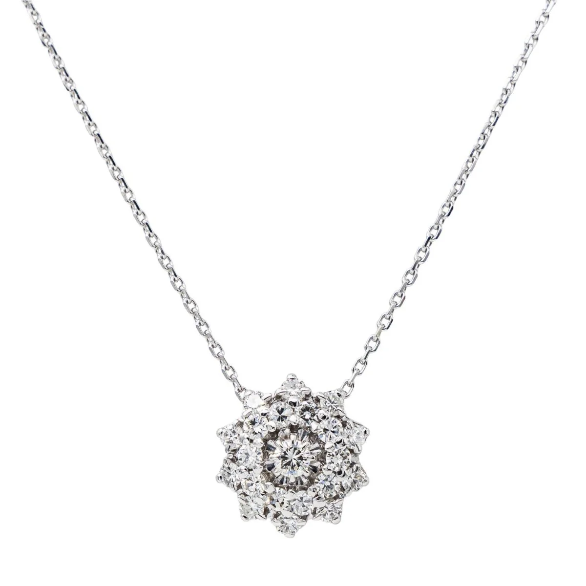 Collier Or blanc Diamant