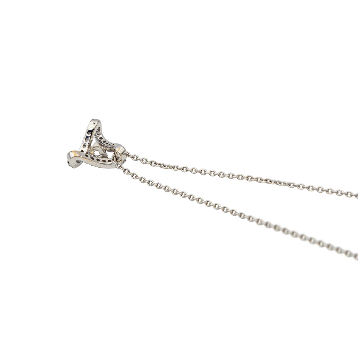 Collier Pendentif en or blanc et diamant - Image 5