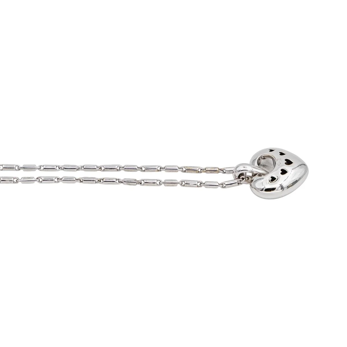 Collier Pendentif en or blanc et diamants - Image 5
