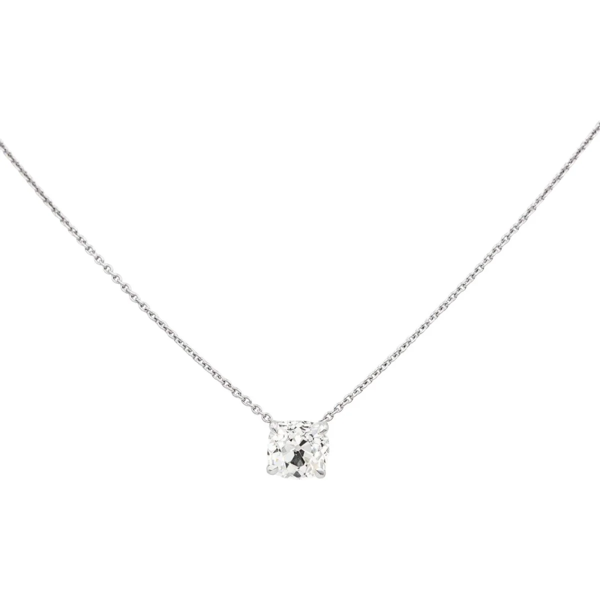 Collier Pendentif en or blanc et diamant