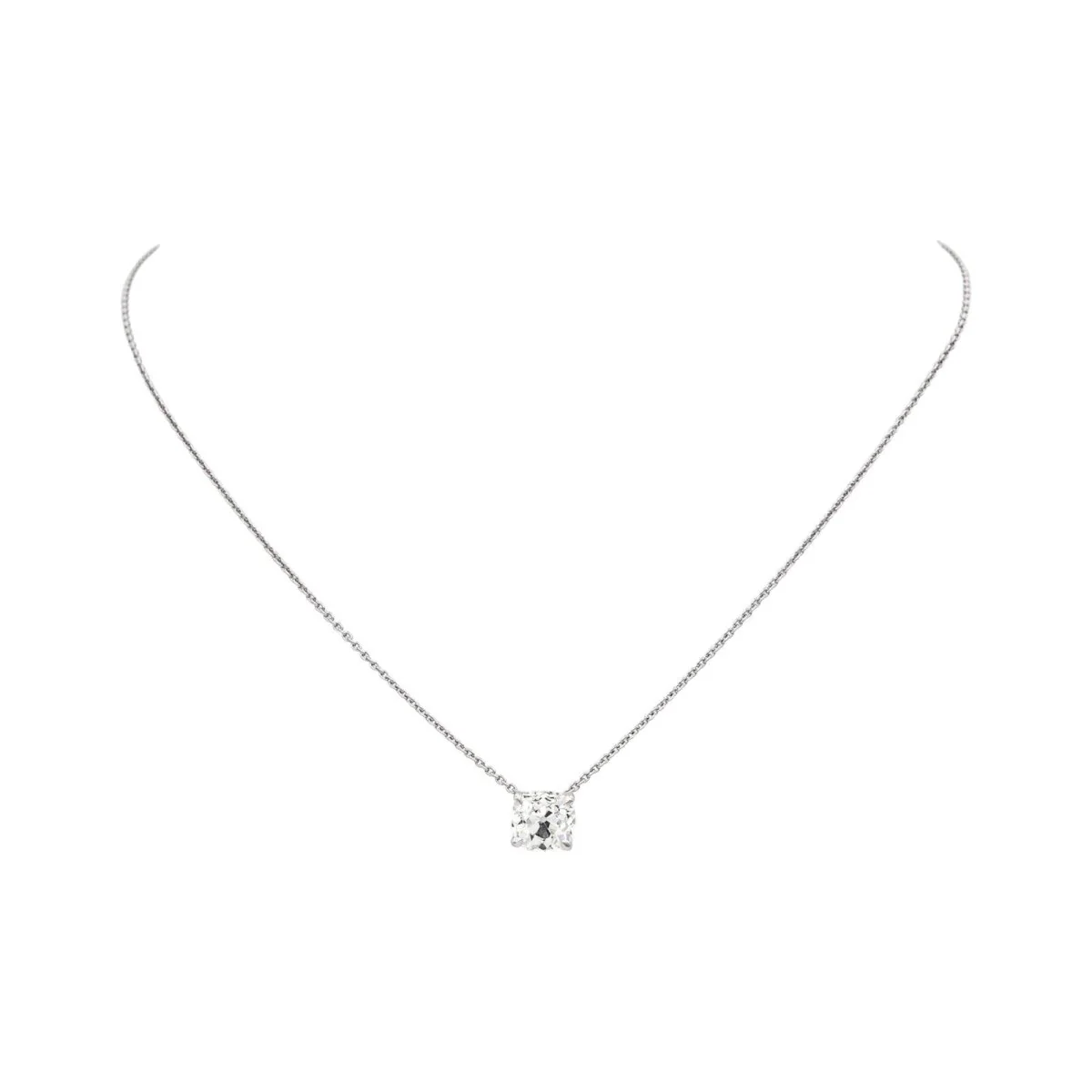 Collier Pendentif en or blanc et diamant - Image 3