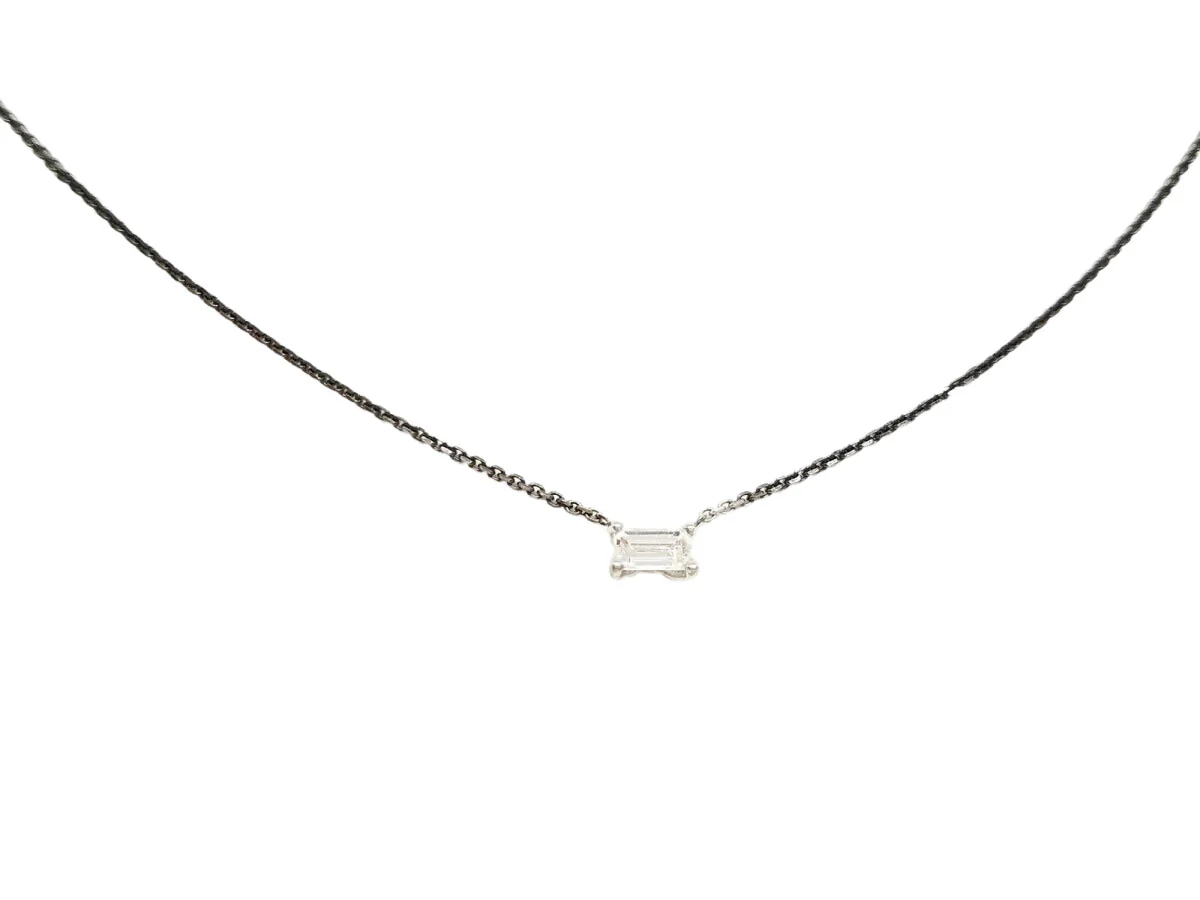 Collier Pendentif en or blanc et diamant