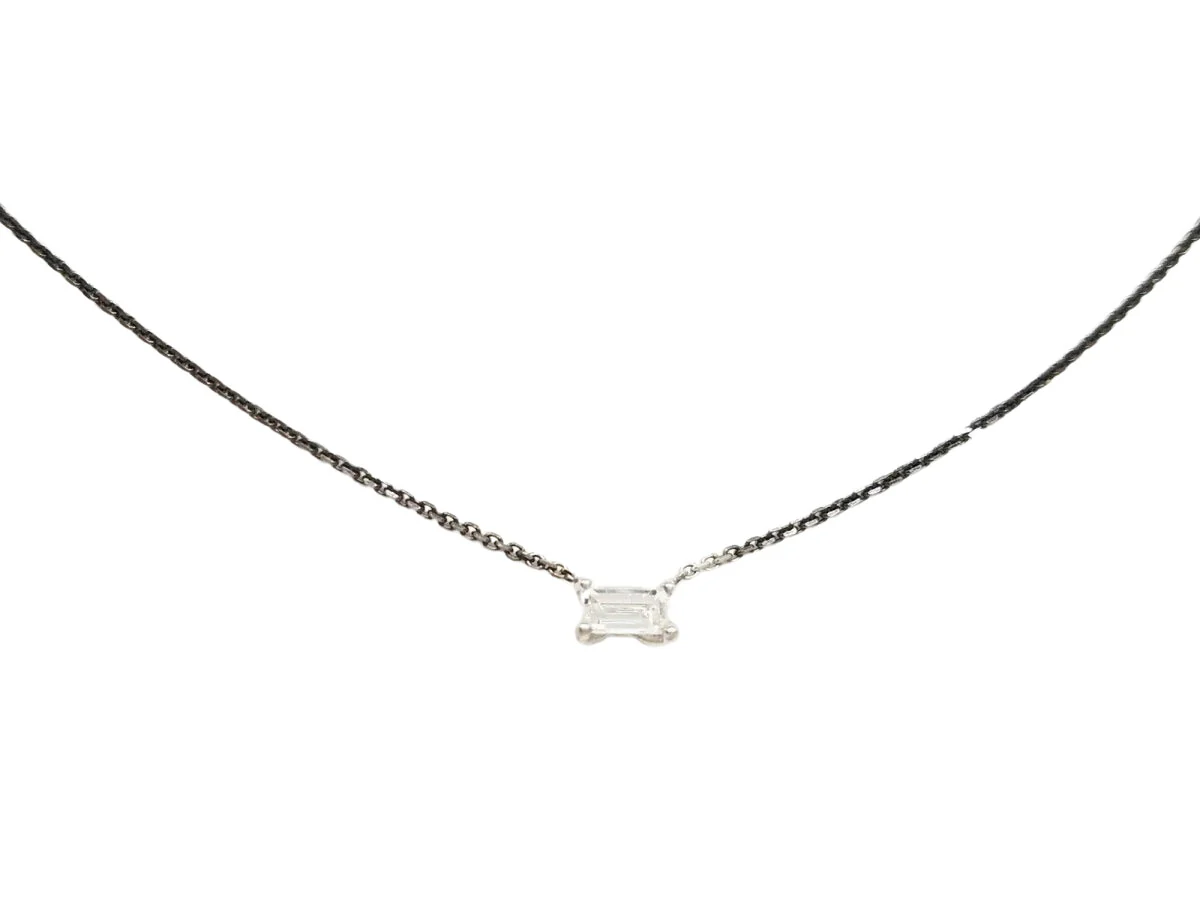 Collier Pendentif en or blanc et diamant - Image 2