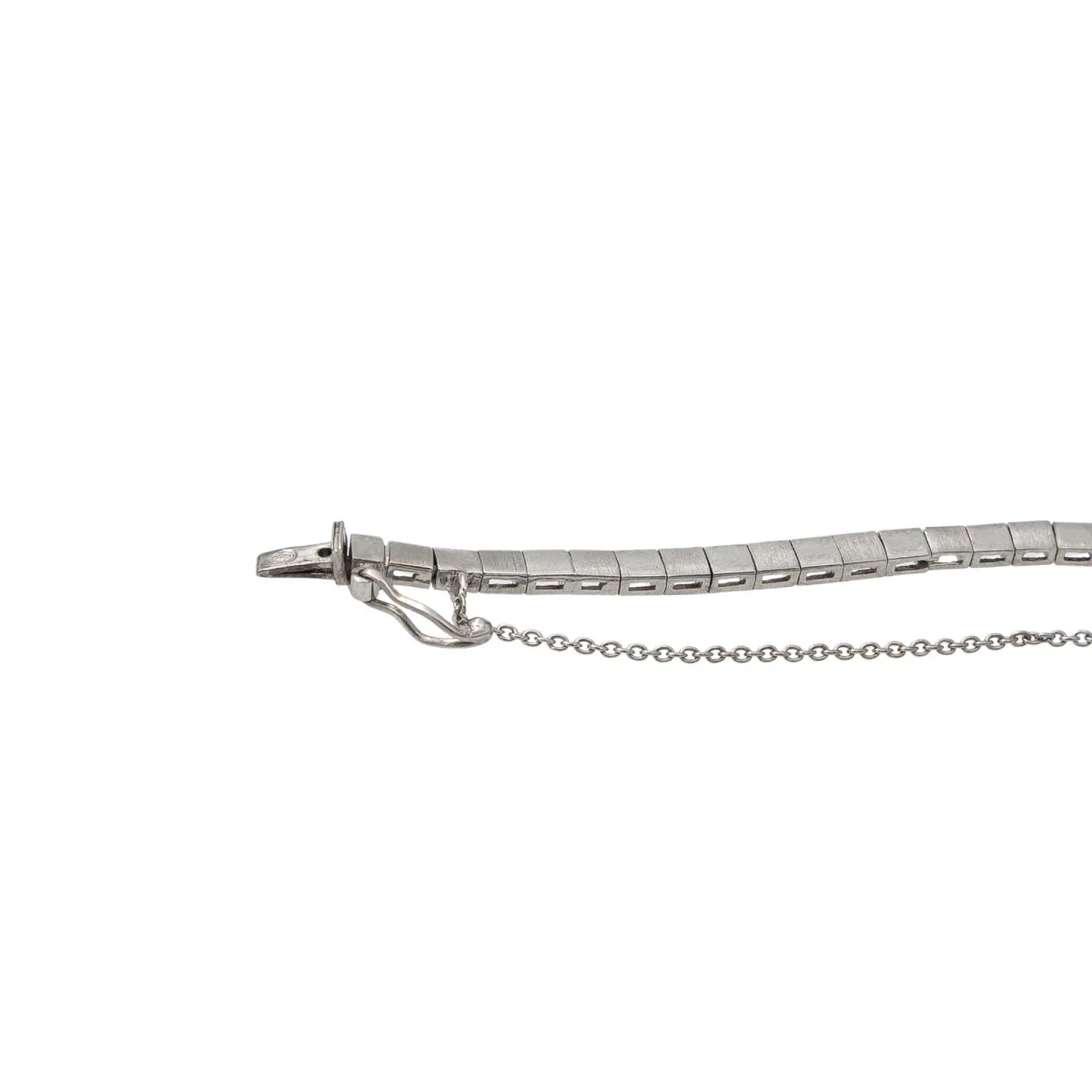 Collier en or blanc émeraude rubis et diamants - Image 6