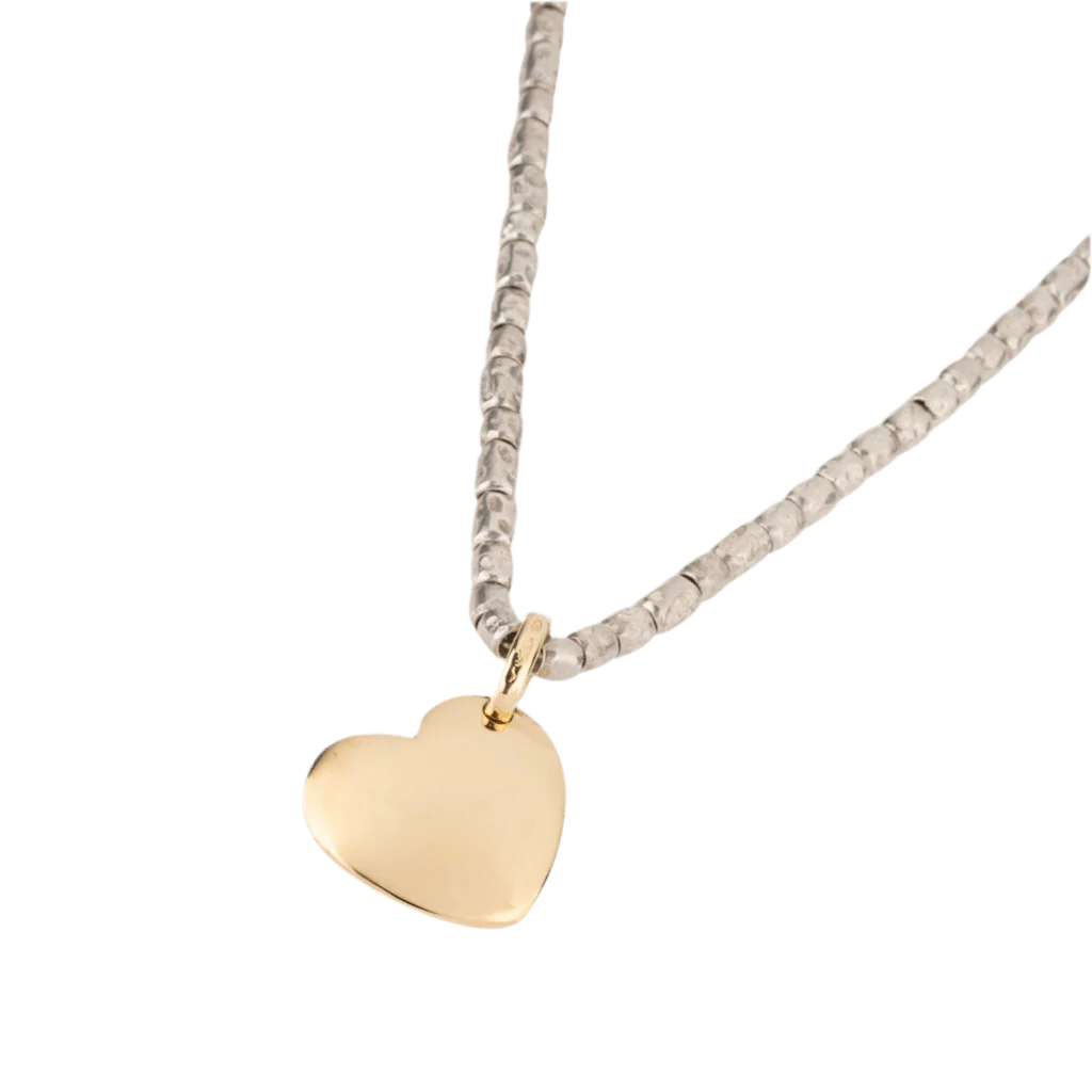 Collier Pendentif en or jaune et argent - Image 3