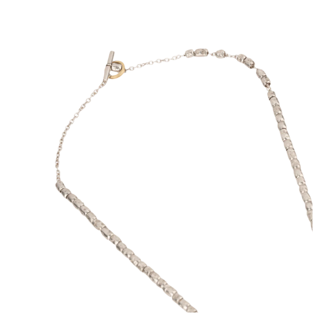 Collier Pendentif en or jaune et argent - Image 5