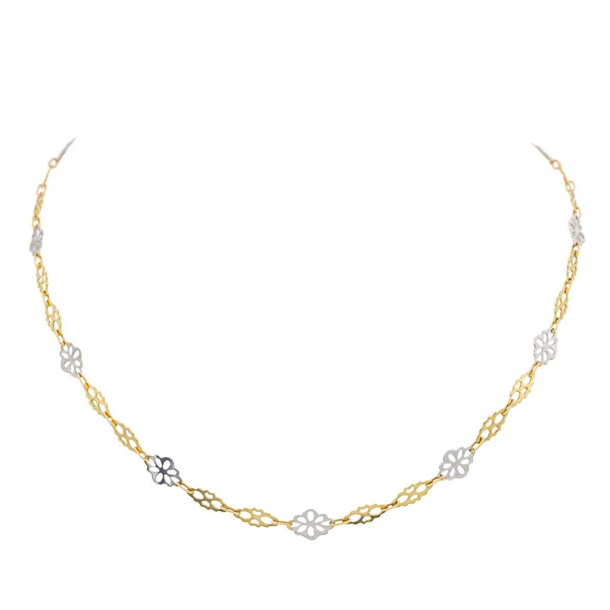 Collier Maille en deux ors