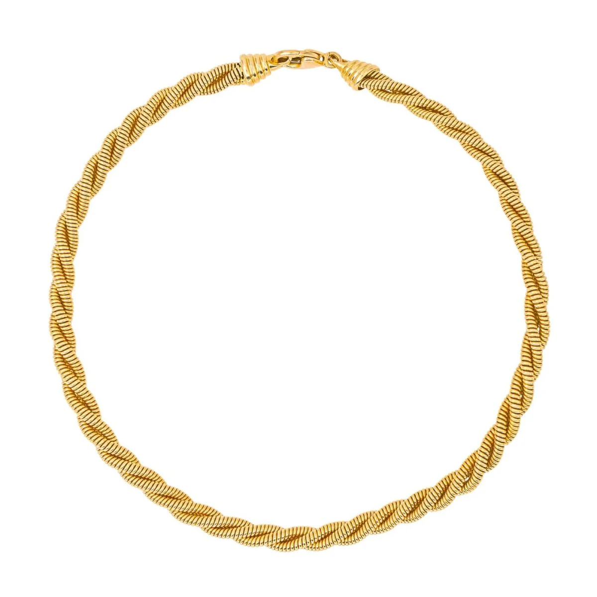 Collier Maille torsadée en or jaune