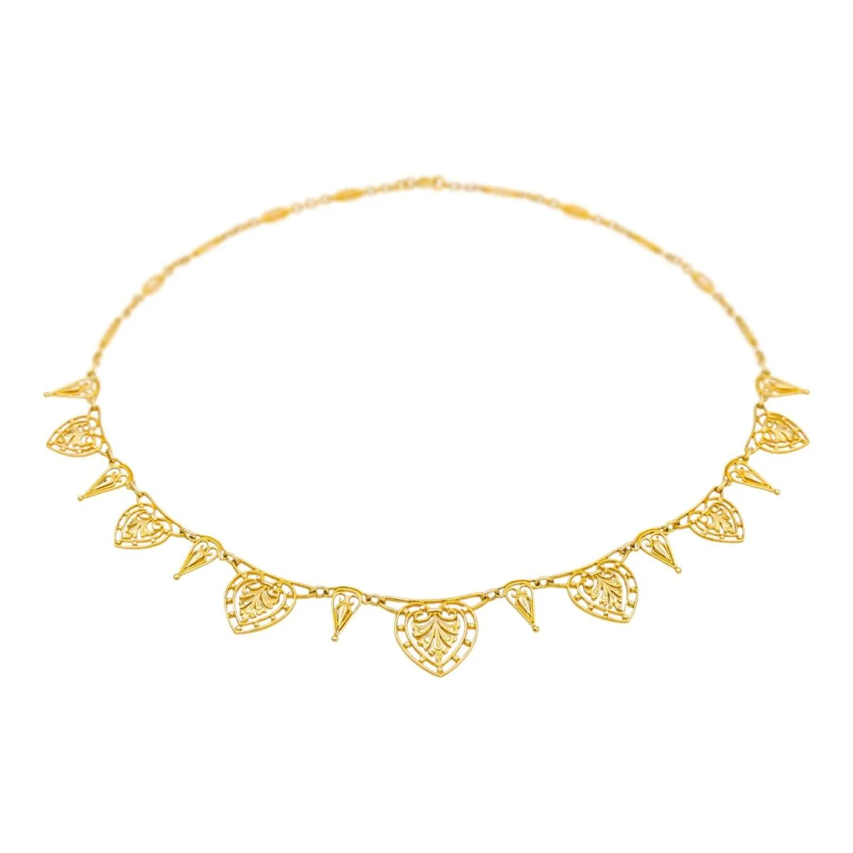 Collier Draperie en or jaune - Image 3