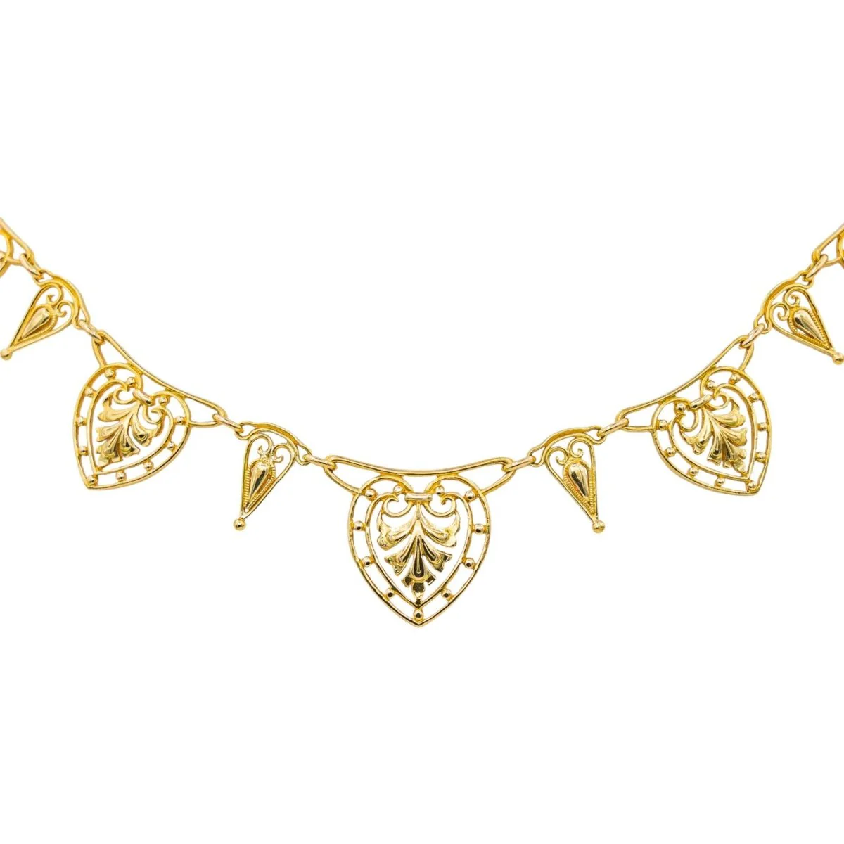 Collier Draperie en or jaune - Image 4