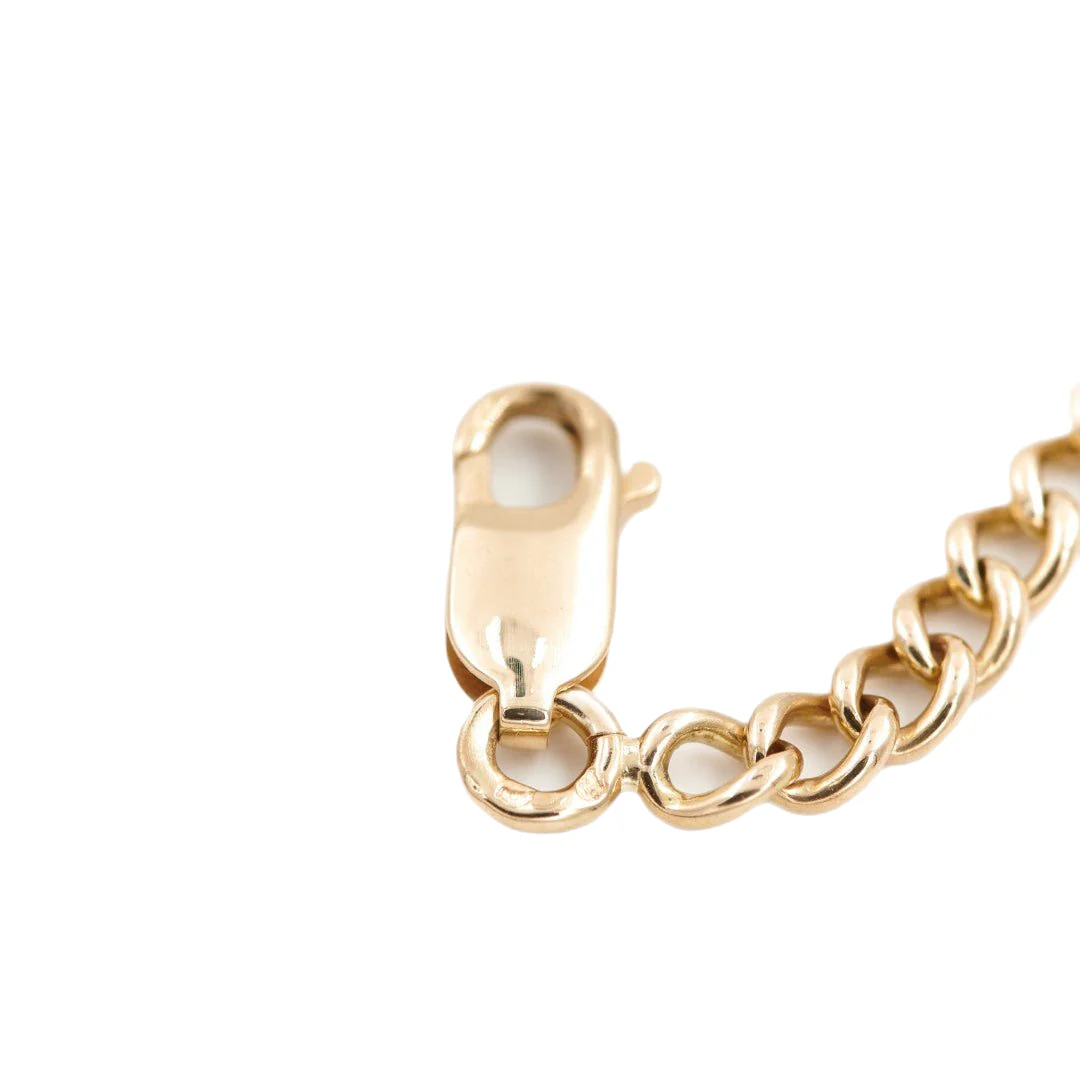 Collier Maille gourmette en or jaune - Image 5