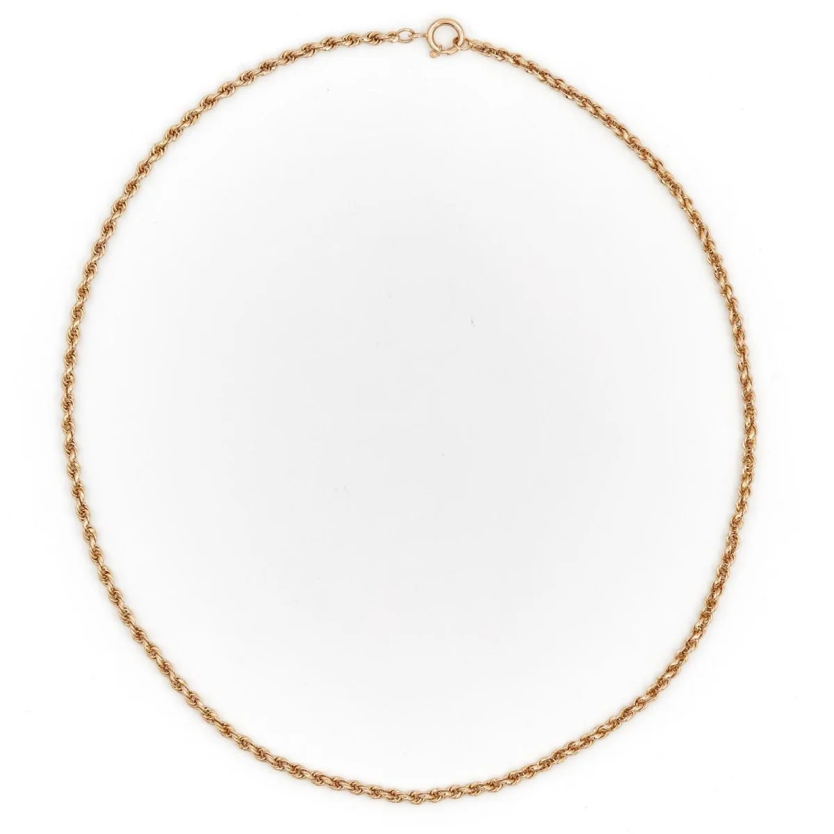 Collier Chaîne maille torsadée en or jaune - Image 4