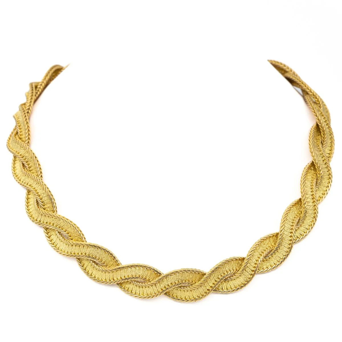 Collier Maille torsadée en 2 ors - Image 3