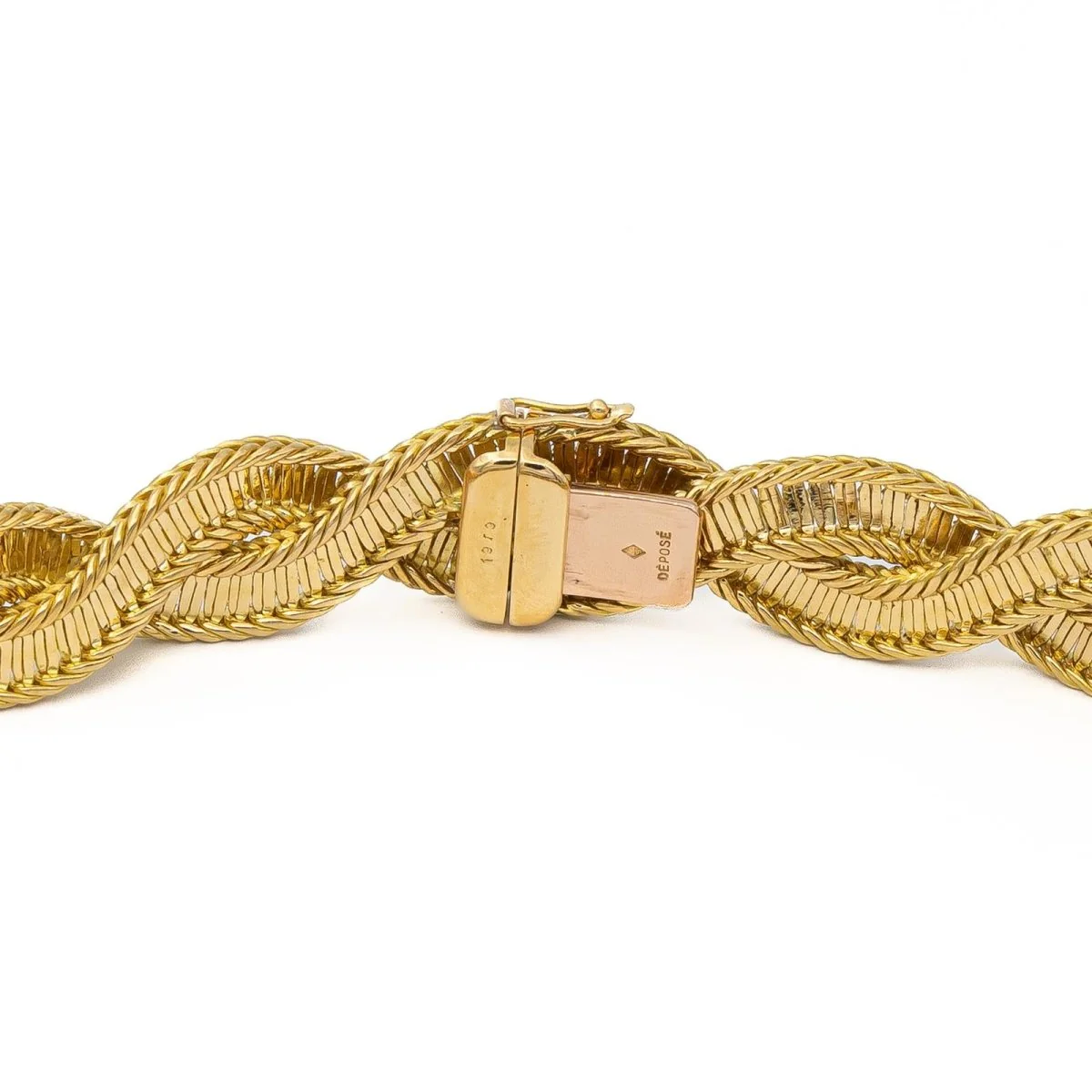 Collier Maille torsadée en 2 ors - Image 5
