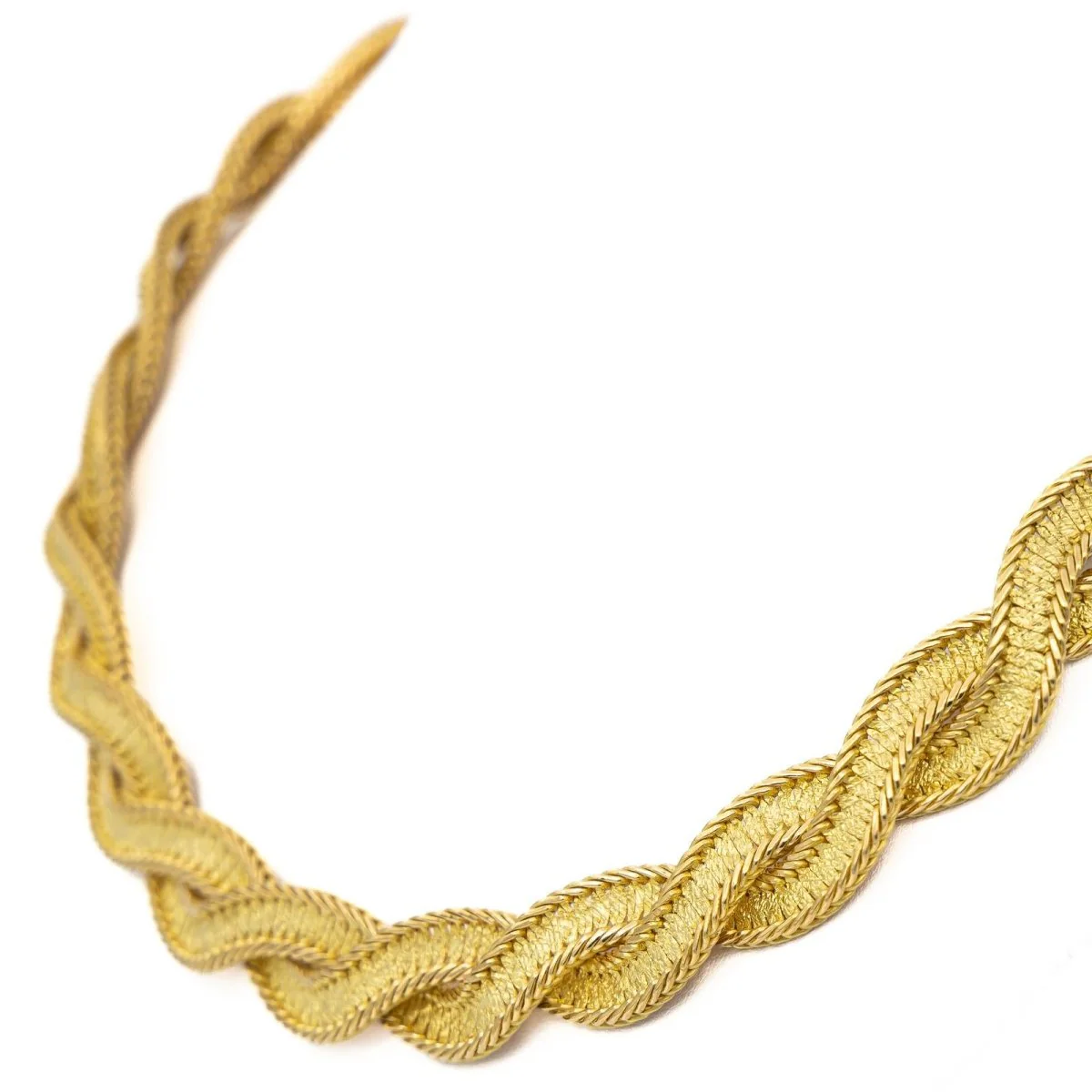 Collier Maille torsadée en 2 ors - Image 7