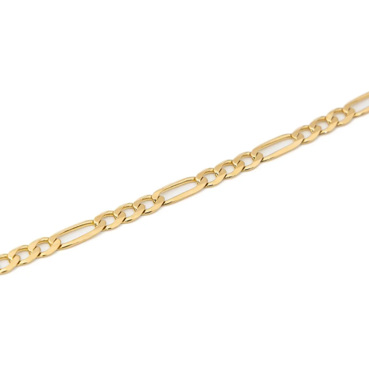 Collier Chaîne maille figaro en or jaune - Image 6