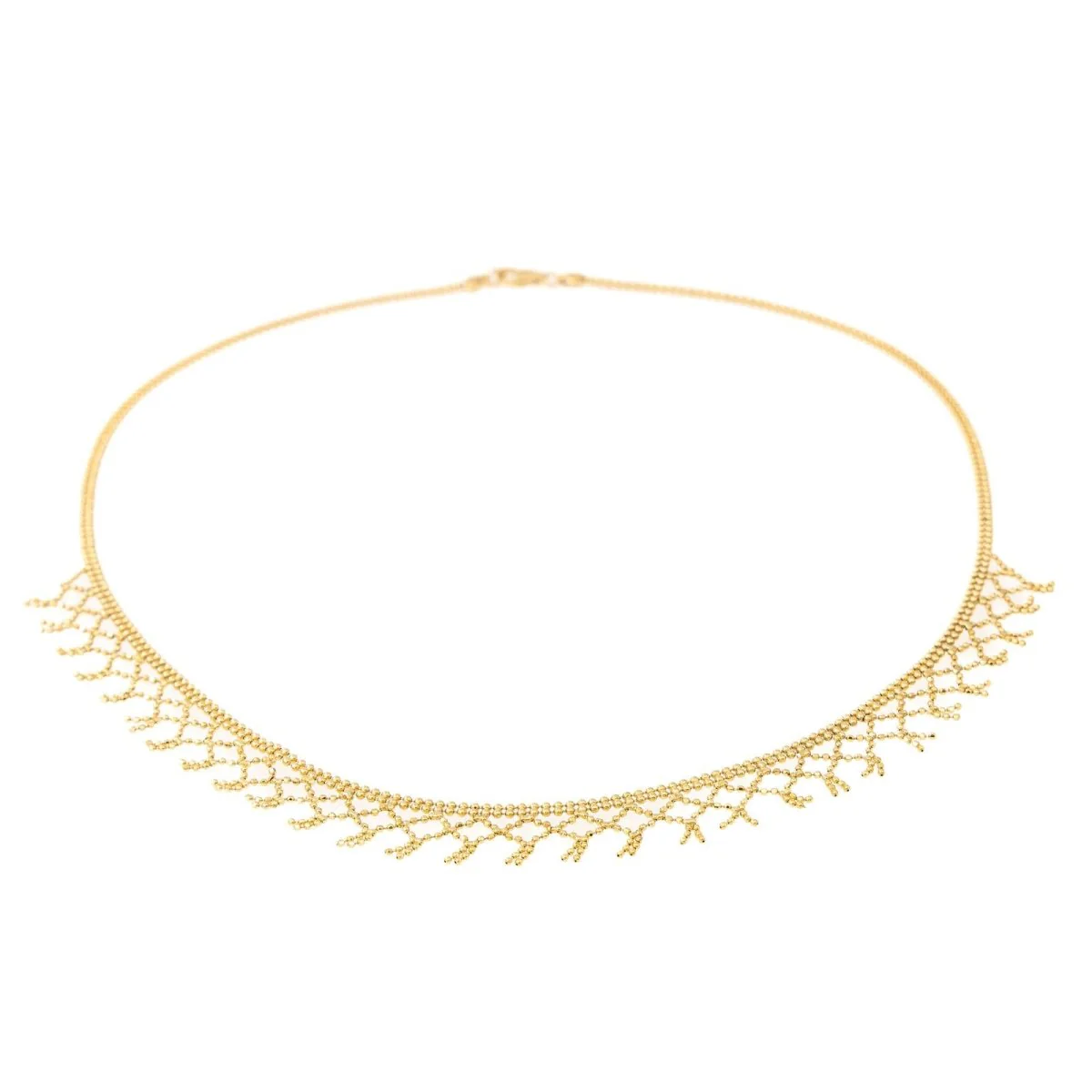Collier Maille boule en or jaune - Image 2