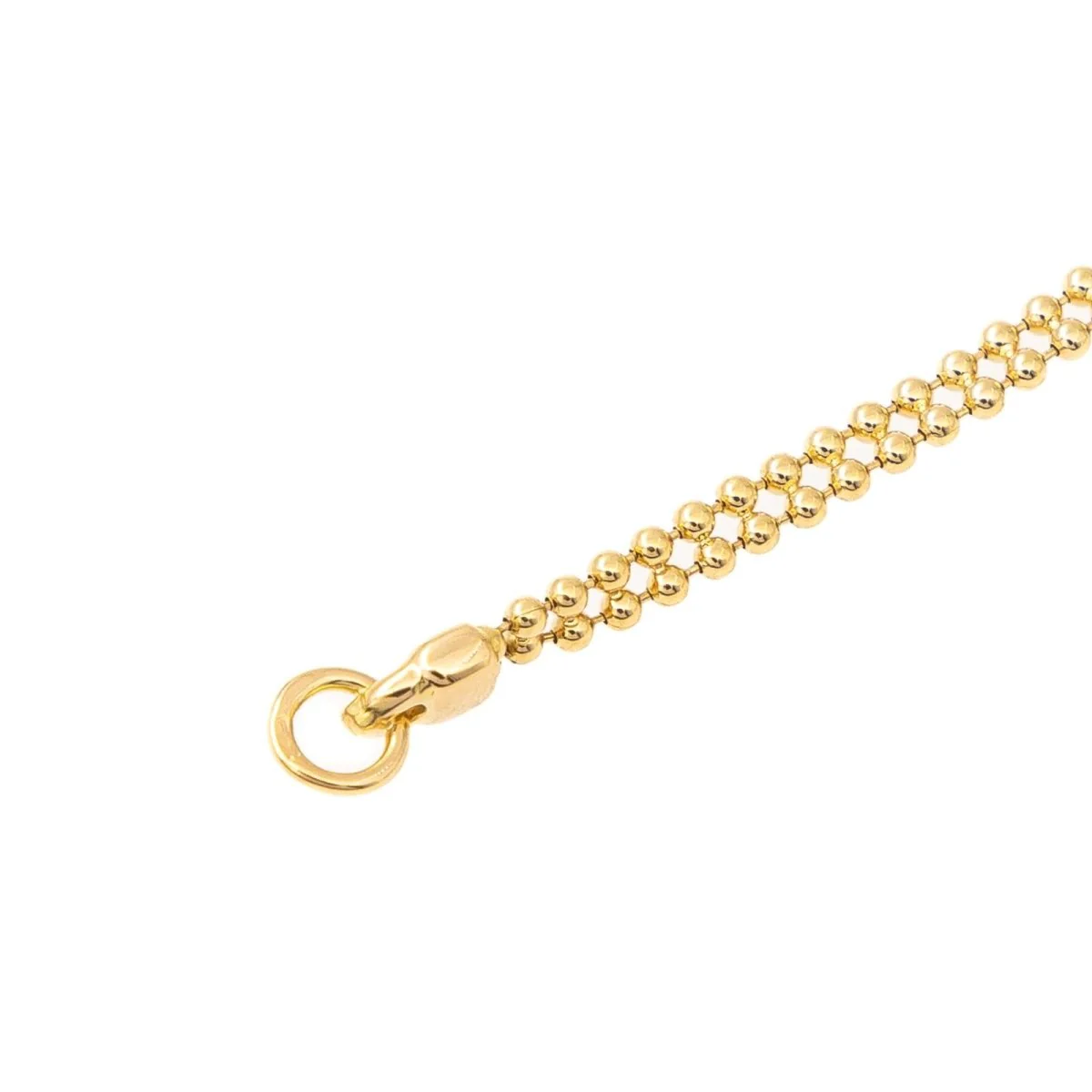 Collier Maille boule en or jaune - Image 7