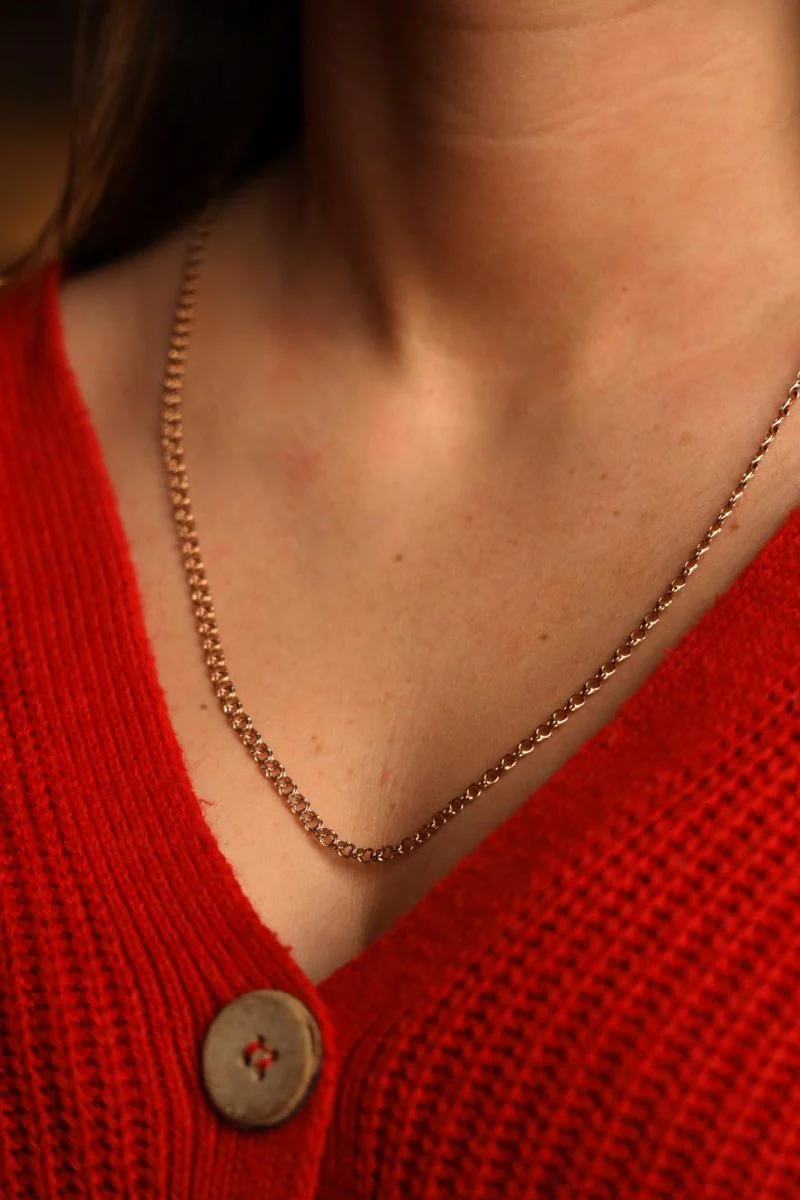 Collier Chaîne double en or jaune - Image 2
