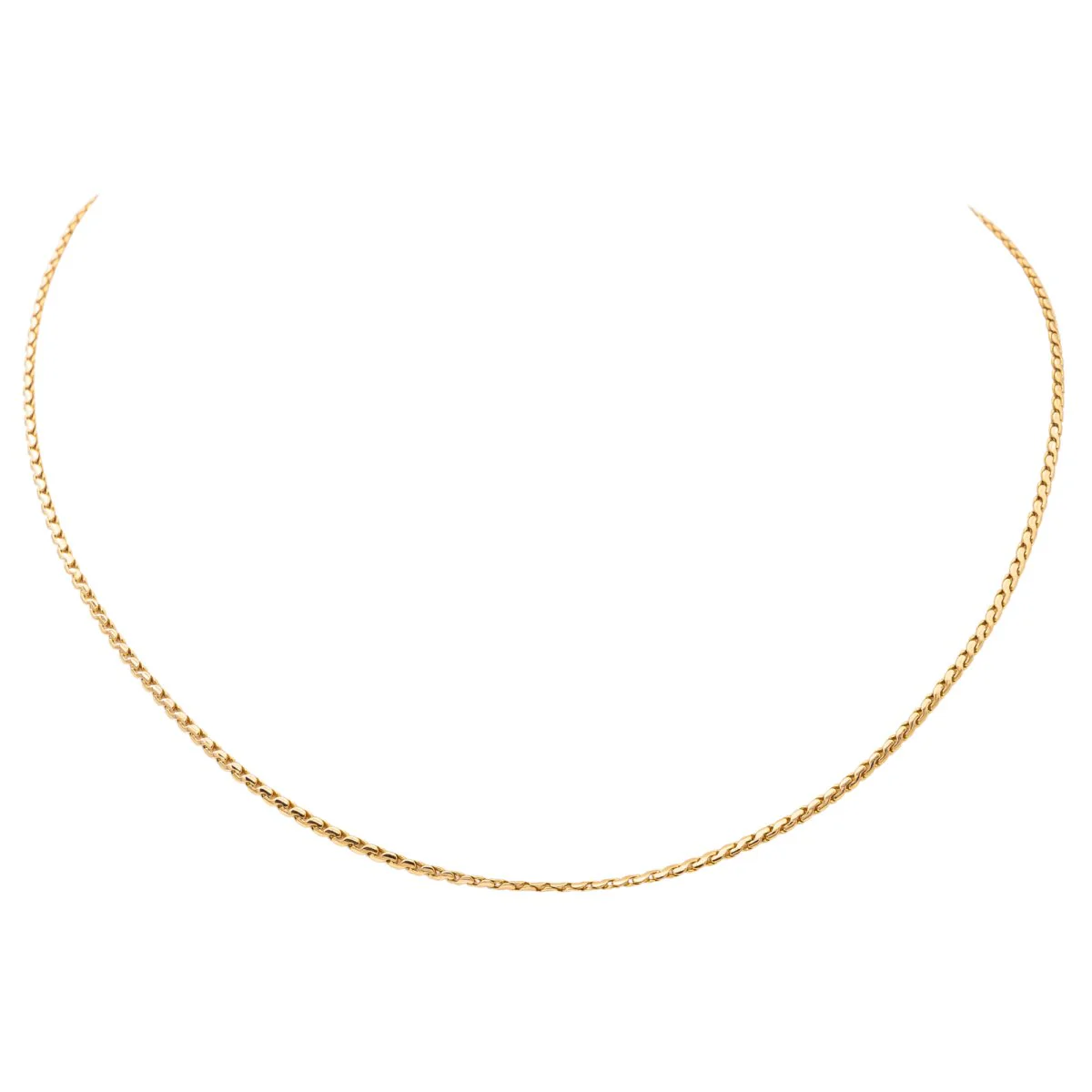 Collier Or jaune ras de coup