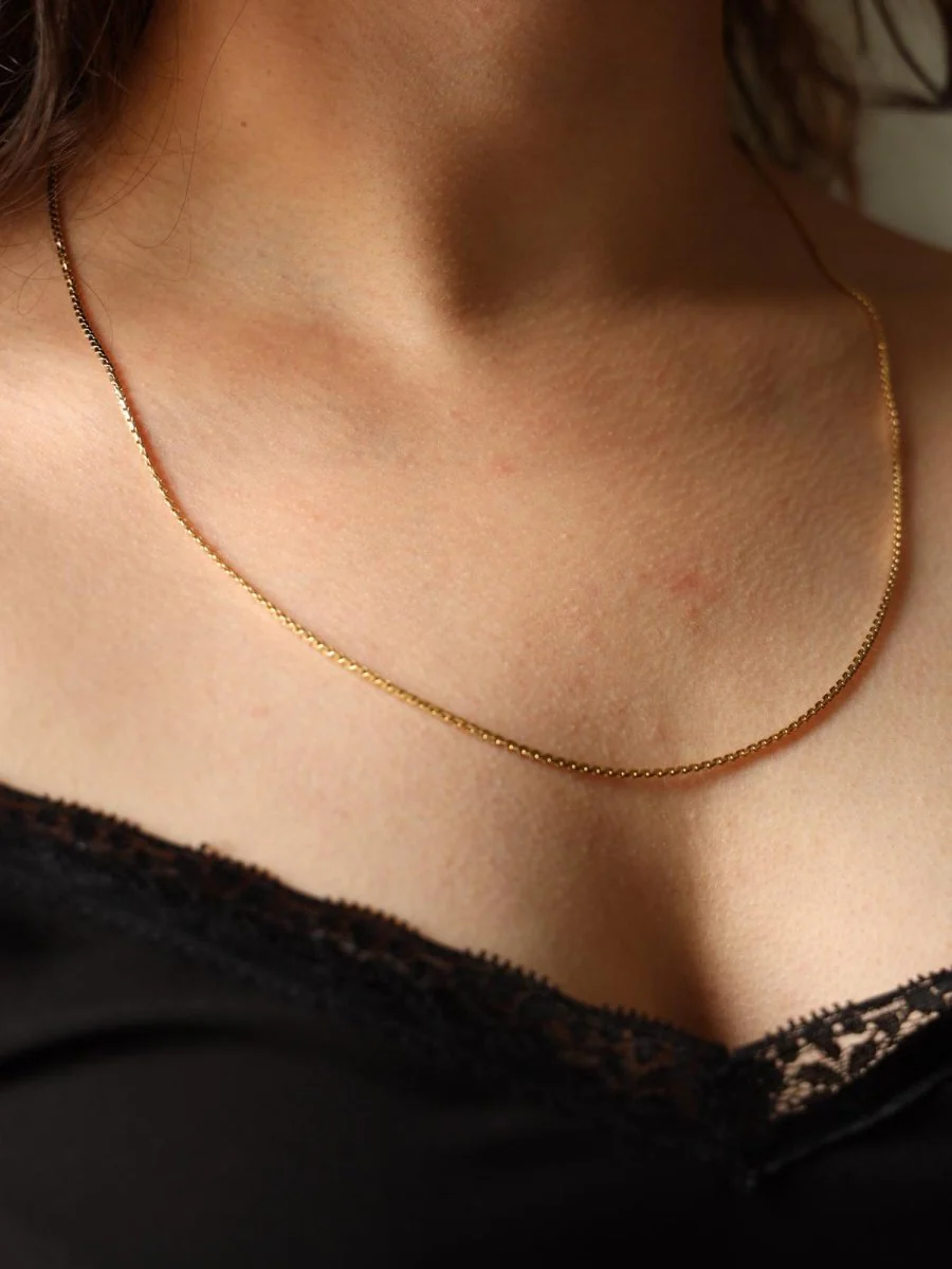 Collier Or jaune ras de coup - Image 2