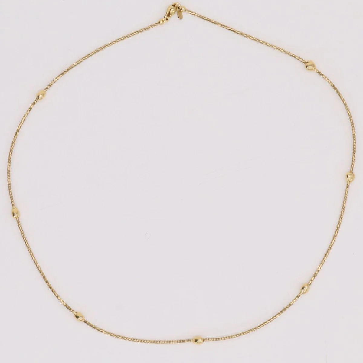 Collier câble en or jaune - Image 7