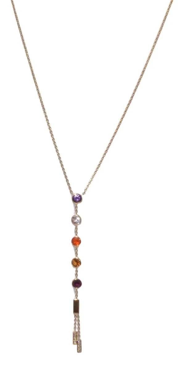 Collier CHAUMET "Amour" en or jaune et pierres fines