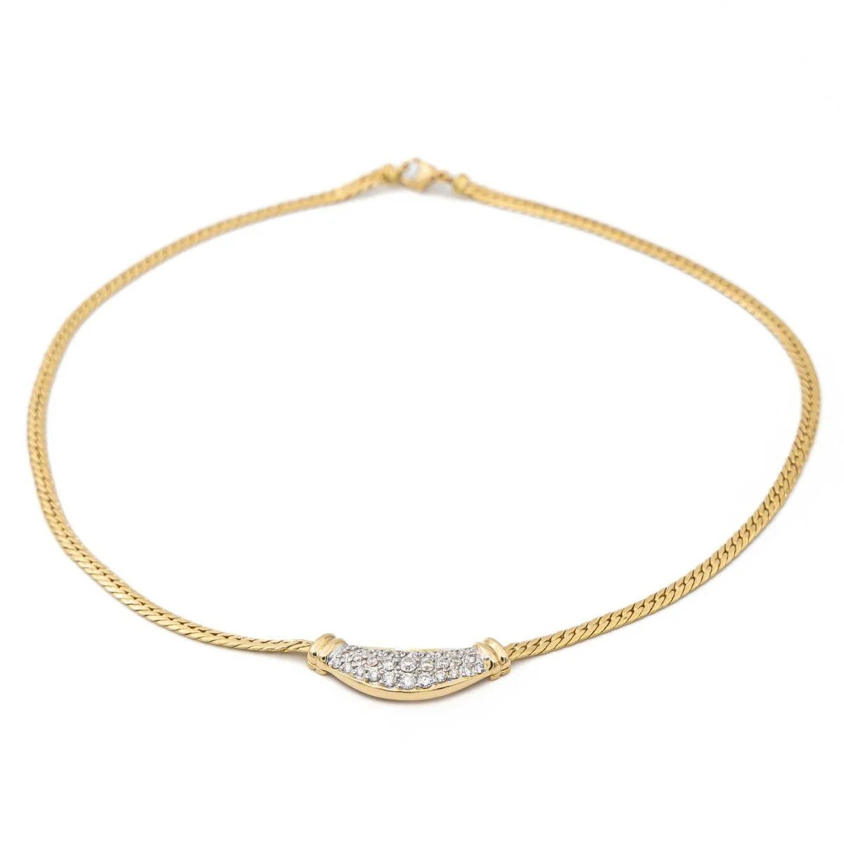 Collier Chaîne deux ors et diamants - Image 2