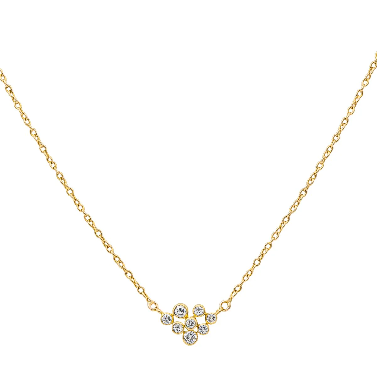 Collier en or jaune et diamant