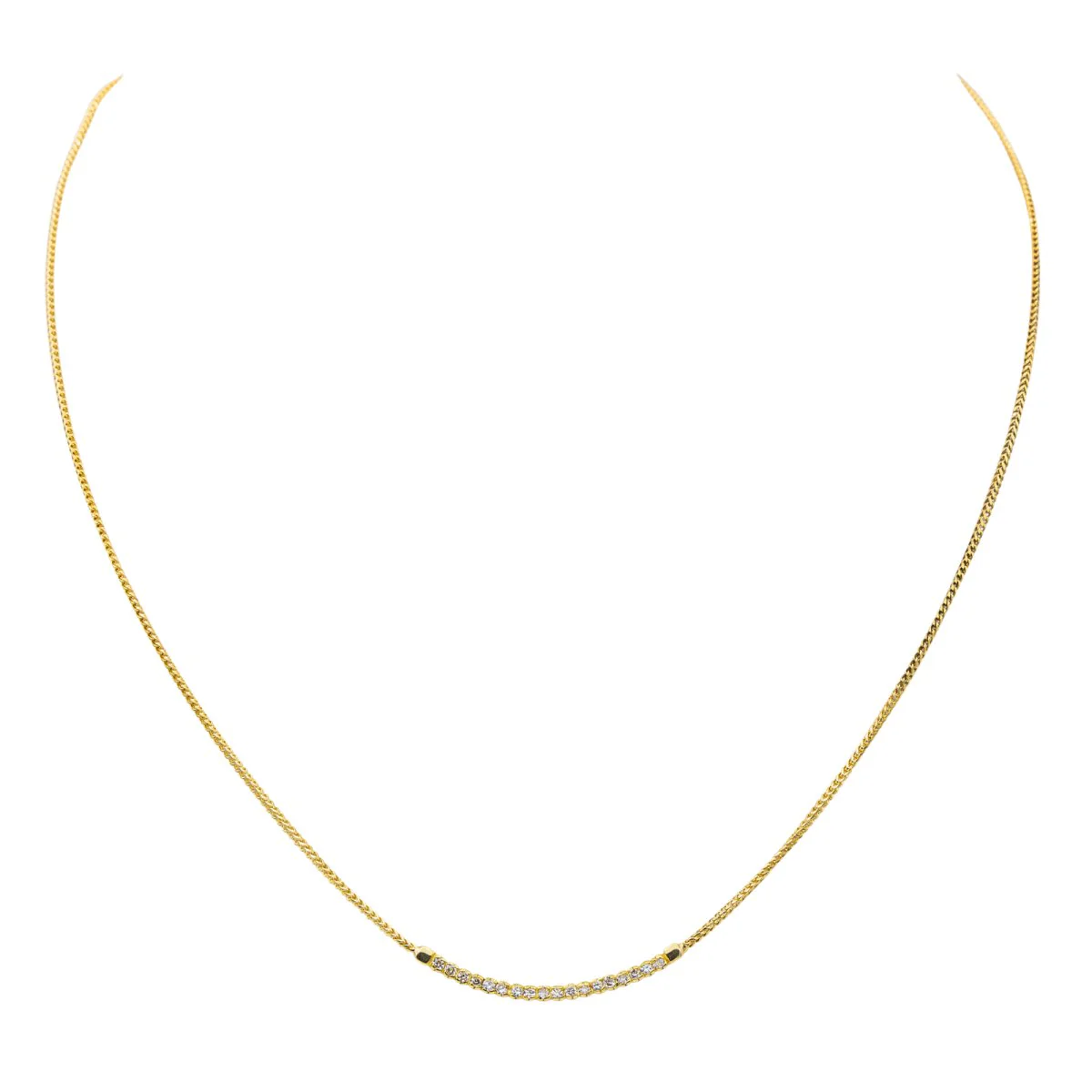 Collier Or jaune Diamant