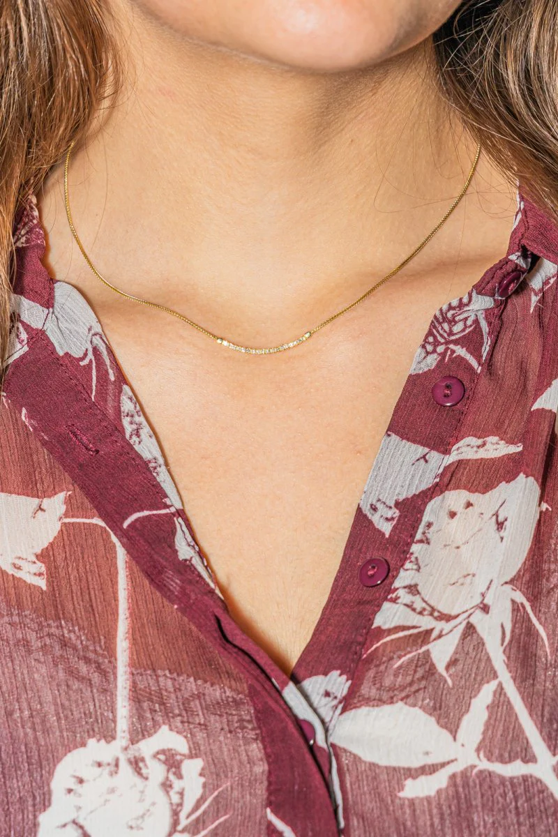 Collier Or jaune Diamant - Image 2