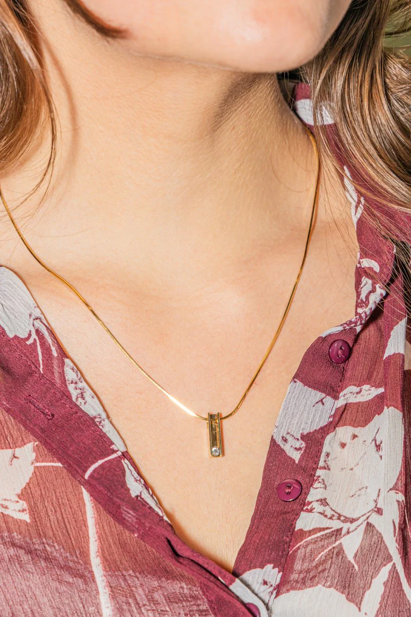 Collier Or jaune Diamant - Image 2
