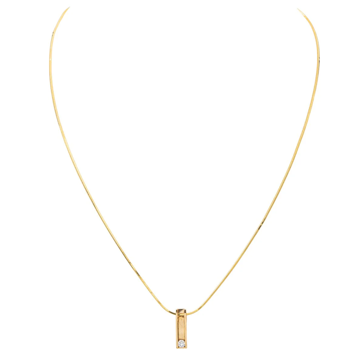 Collier Or jaune Diamant - Image 3