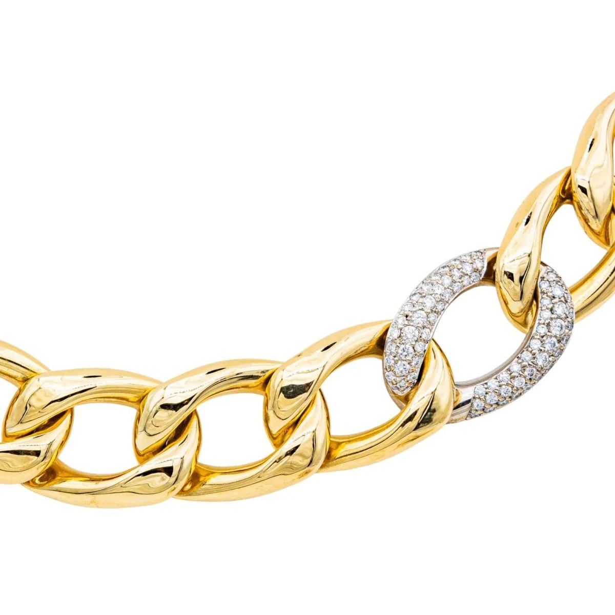 Collier Maille en or jaune, or blanc et diamants - Image 5
