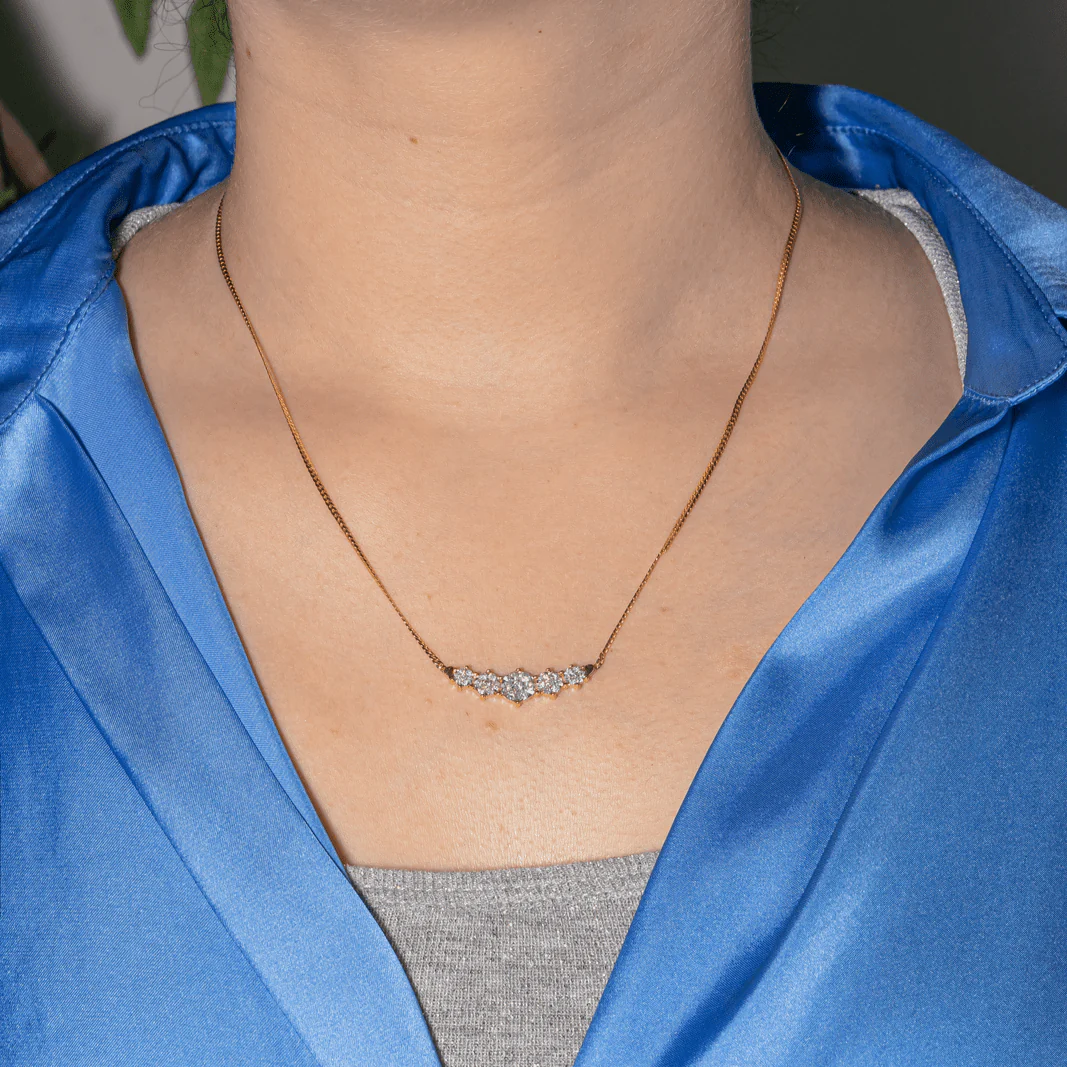 Collier Maille en or jaune et diamants - Image 2