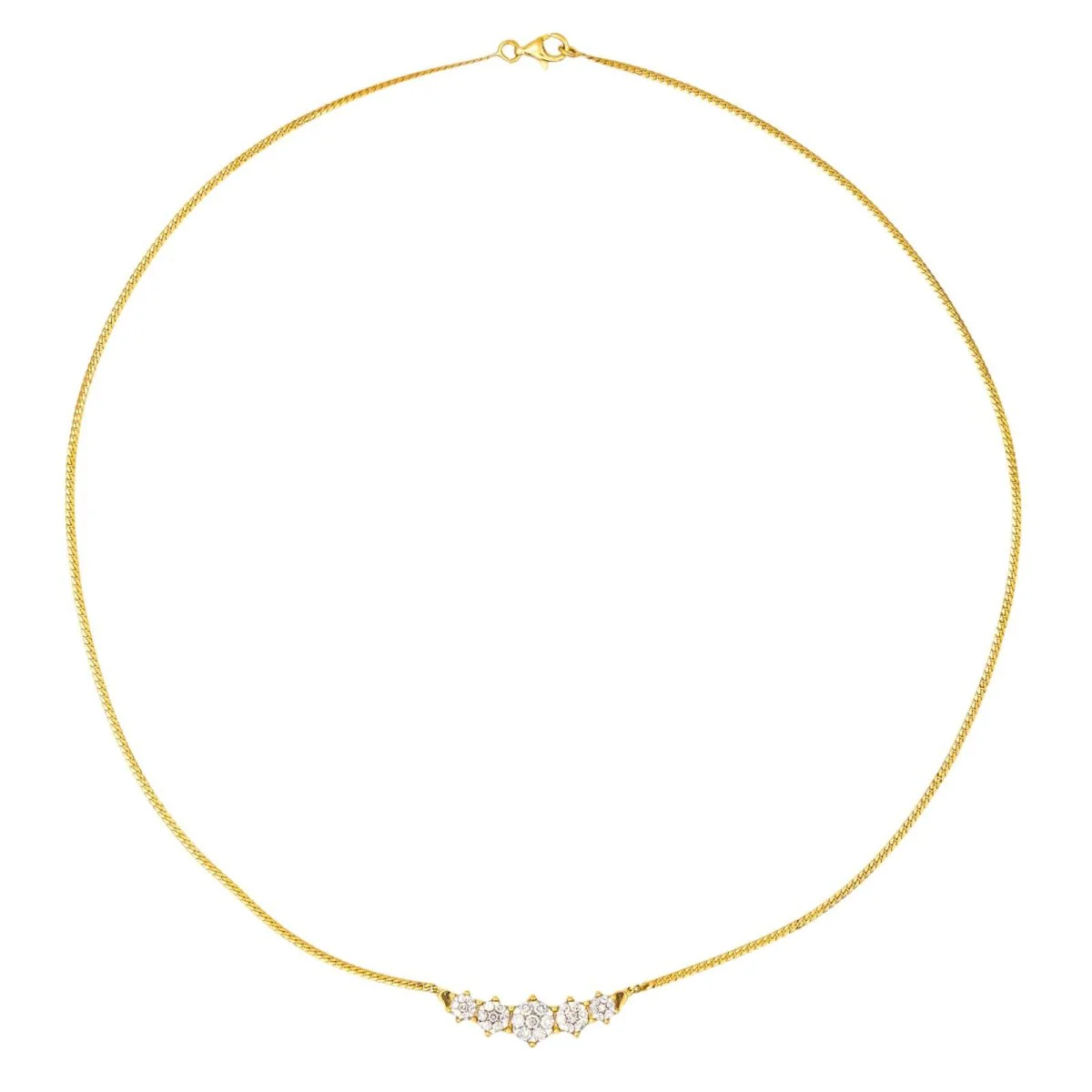 Collier Maille en or jaune et diamants - Image 3